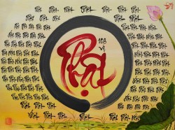 Tranh Thư Pháp Chữ Phật - 108 vị Phật - TP229 - Ảnh 2